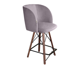 Полубарный стул SHT-ST33 / SHT-S80-1 (сиреневая орхидея/темный орех/черный) в Ярославле