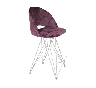 Полубарный стул SHT-ST34 / SHT-S66-1 (вишневый джем/хром лак) в Ярославле