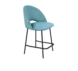 Полубарный стул SHT-ST34-1 / SHT-S29P-1 (голубая пастель/черный муар) в Ярославле