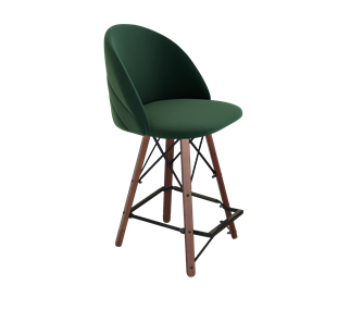 Полубарный стул SHT-ST35-2 / SHT-S80-1 (лиственно-зеленый/темный орех/черный) в Ярославле