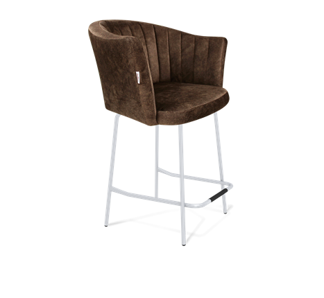 Полубарный стул SHT-ST42-1 / SHT-S29P-1 (кофейный трюфель/хром лак) в Ярославле - изображение