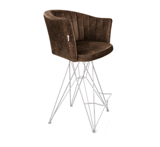 Полубарный стул SHT-ST42-1 / SHT-S66-1 (кофейный трюфель/хром лак) в Ярославле - предосмотр