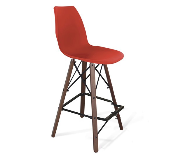 Барный стул SHT-ST29/S80 (оранжевый ral2003/темный орех/черный) в Ярославле - изображение 12