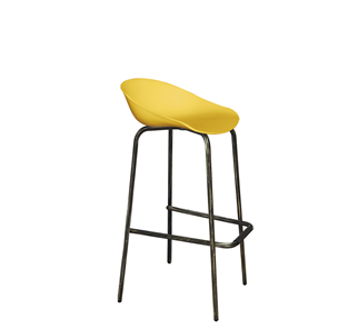 Барный стул SHT-ST19/S29 (желтый/черный муар/золотая патина) в Ярославле - предосмотр