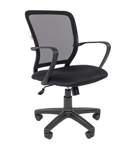 Кресло компьютерное CHAIRMAN 698 black, ткань, цвет черный в Ярославле - предосмотр