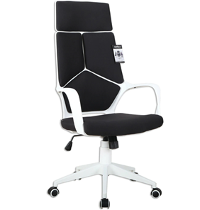 Кресло офисное Brabix Premium Prime EX-515 (пластик белый, ткань, черное) 531812 в Ярославле