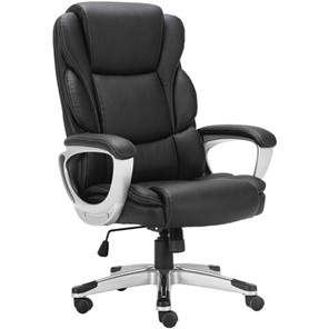 Офисное кресло Brabix Premium Rest EX-555 (пружинный блок, экокожа, черное) 531938 в Ярославле
