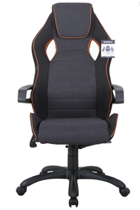 Офисное кресло Brabix Techno Pro GM-003 (ткань, черное/серое, вставки оранжевые) в Ярославле - предосмотр