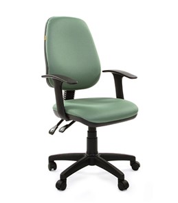 Кресло компьютерное CHAIRMAN 661 Ткань стандарт 15-158 зеленая в Ярославле - предосмотр