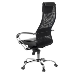 Кресло Brabix Premium Stalker EX-609 PRO (хром, мультиблок, ткань-сетка/экокожа, черное) 532416 в Рыбинске - предосмотр 4