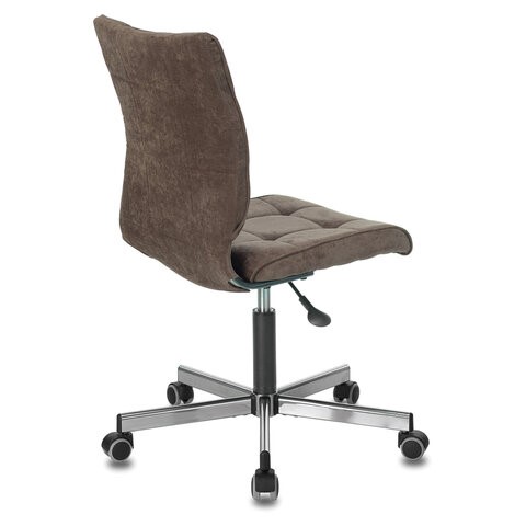 Офисное кресло Brabix Stream MG-314 (без подлокотников, пятилучие серебристое, ткань, коричневое) 532393 в Ярославле - изображение 2