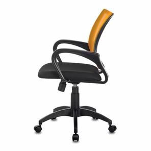 Кресло компьютерное Brabix Fly MG-396 (с подлокотниками, сетка, оранжевое/черное) 532084 в Ярославле - предосмотр 3
