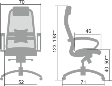 Офисное кресло Samurai S-1.04, темно-коричневый в Ярославле - предосмотр 1