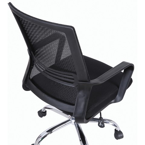 Офисное кресло Brabix Daily MG-317 (с подлокотниками, хром, черное) 531833 в Ярославле - изображение 8