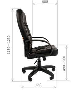 Компьютерное кресло CHAIRMAN 416, экокожа, цвет черный в Ярославле - предосмотр 2