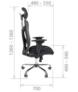 Компьютерное кресло CHAIRMAN 769, ткань TW 12, цвет черный в Ярославле - предосмотр 2
