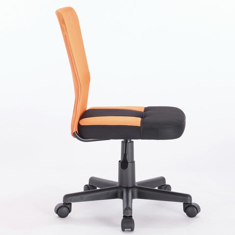 Кресло компьютерное Brabix Smart MG-313 (без подлокотников, комбинированное, черное/оранжевое) 531844 в Ярославле - изображение 2