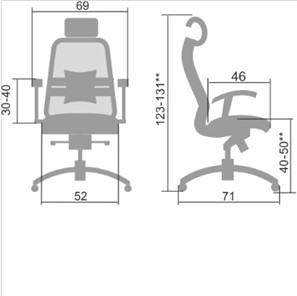 Офисное кресло Samurai S-3.04, черный в Ярославле - предосмотр 4