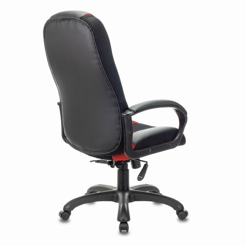 Компьютерное кресло Brabix Premium Rapid GM-102 (экокожа/ткань, черное/красное) 532107 в Ярославле - изображение 2