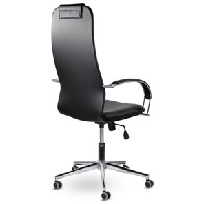 Офисное кресло Brabix Premium Pilot EX-610 CH (хром, кожзам, черное) 532418 в Ярославле - предосмотр 3