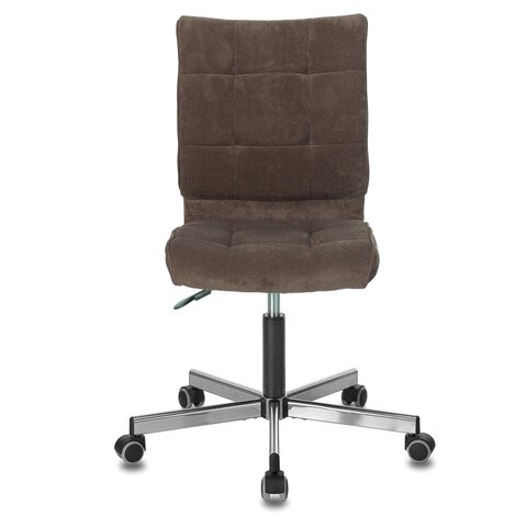 Офисное кресло Brabix Stream MG-314 (без подлокотников, пятилучие серебристое, ткань, коричневое) 532393 в Ярославле - изображение 3
