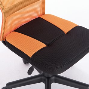 Кресло компьютерное Brabix Smart MG-313 (без подлокотников, комбинированное, черное/оранжевое) 531844 в Ярославле - предосмотр 6