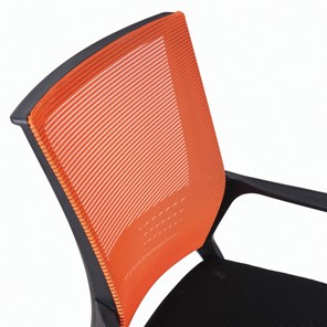 Кресло Brabix Balance MG-320 (с подлокотниками, комбинированное черное/оранжевое) 531832 в Ярославле - предосмотр 3