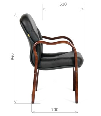 Офисное кресло CHAIRMAN 658 Натуральная кожа черный в Ярославле - изображение 2