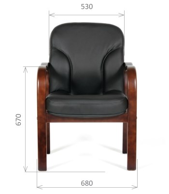 Офисное кресло CHAIRMAN 658 Натуральная кожа черный в Ярославле - изображение 1
