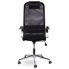 Офисное кресло Brabix Premium Pilot EX-610 CH (хром, ткань-сетка, черное) 532417 в Рыбинске - предосмотр 4