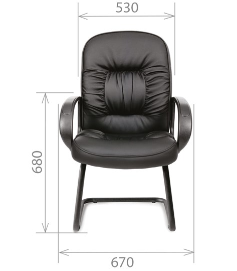 Офисное кресло CHAIRMAN 416V экокожа черная в Ярославле - изображение 1