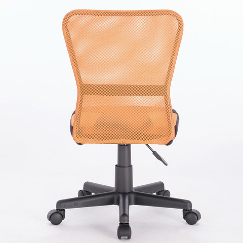 Кресло компьютерное Brabix Smart MG-313 (без подлокотников, комбинированное, черное/оранжевое) 531844 в Ярославле - изображение 4