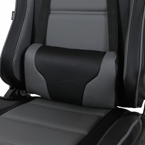 Кресло компьютерное Brabix GT Racer GM-100 (две подушки, экокожа, черное/серое) 531926 в Ярославле - предосмотр 7