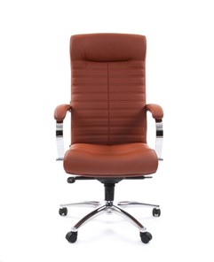Офисное кресло CHAIRMAN 480 Экокожа Terra 111 (коричневая) в Ярославле - предосмотр 1