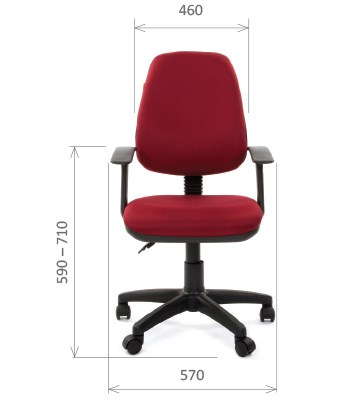 Кресло CHAIRMAN 661 Ткань стандарт 15-11 красная в Ярославле - изображение 1