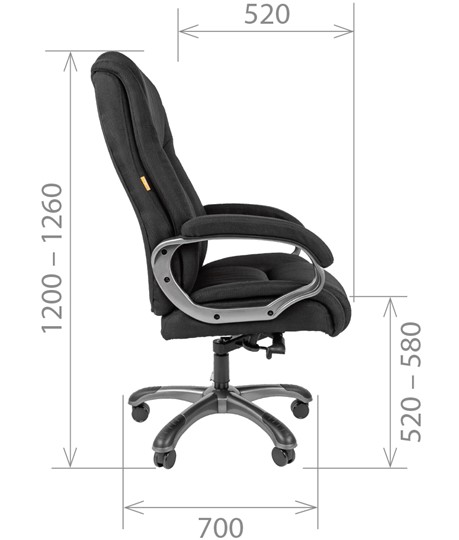 Офисное кресло CHAIRMAN 410 Акриловая ткань SX Серый в Ярославле - изображение 2