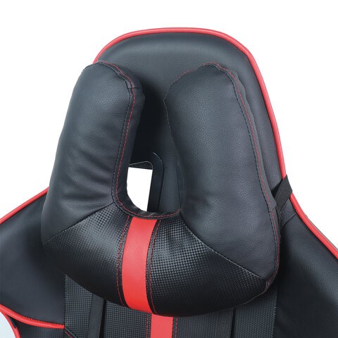 Кресло Brabix GT Carbon GM-120 (две подушки, экокожа, черное/красное) 531931 в Ярославле - изображение 5