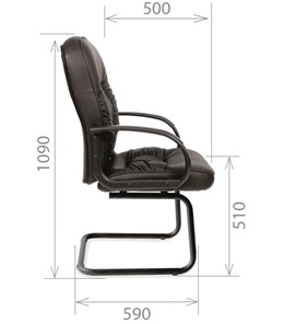 Офисное кресло CHAIRMAN 416V экокожа черная в Ярославле - предосмотр 2