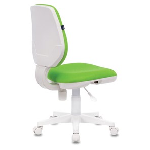 Кресло компьютерное Brabix Fancy MG-201W (без подлокотников, пластик белый, салатовое) 532414 в Ярославле - предосмотр 3