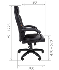 Компьютерное кресло CHAIRMAN GAME 17, цвет черный / серый в Ярославле - предосмотр 2