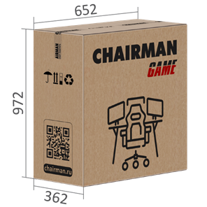 Кресло игровое CHAIRMAN GAME 35 с выдвижной подставкой для ног Ткань черная / Ткань оранжевая в Ярославле - предосмотр 7