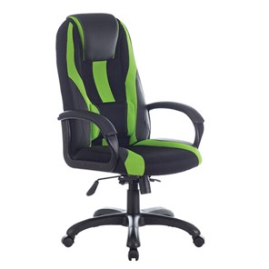 Компьютерное кресло Brabix Premium Rapid GM-102 (экокожа/ткань, черное/зеленое) 532419 в Ярославле - предосмотр