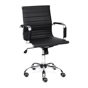 Кресло компьютерное URBAN-LOW кож/зам, черный, арт.14460 в Ярославле