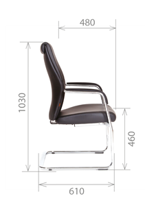 Офисное кресло CHAIRMAN Vista V Экокожа премиум коричневая (vista) в Ярославле - предосмотр 2