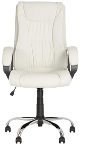 Офисное кресло ELLY (CHR68) экокожа ECO-50, белая в Ярославле