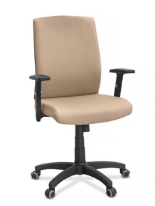Кресло в офис Alfa A/MK/1D, ткань Bahama / бежевая в Ярославле - предосмотр