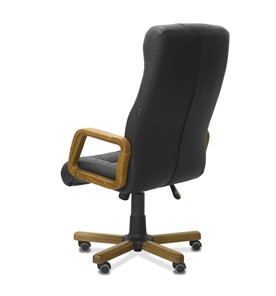 Офисное кресло Атлант W, экокожа премиум / черная CN1114/ дерево - орех в Ярославле - предосмотр 5
