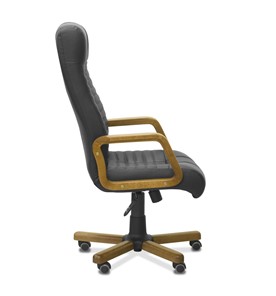 Офисное кресло Атлант W, экокожа премиум / черная CN1114/ дерево - орех в Ярославле - предосмотр 8