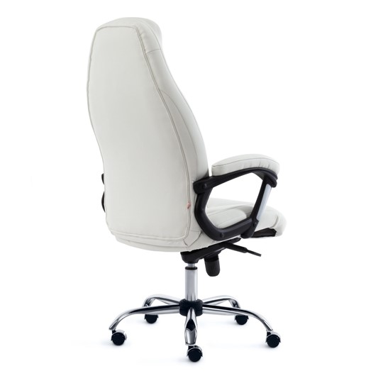 Кресло компьютерное BOSS Lux, кож/зам, белый, арт.15307 в Ярославле - изображение 2