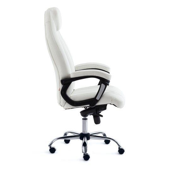 Кресло компьютерное BOSS Lux, кож/зам, белый, арт.15307 в Ярославле - изображение 1